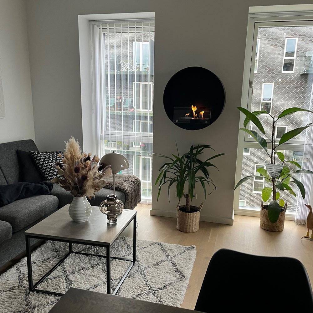 Round bioethanol fireplaces