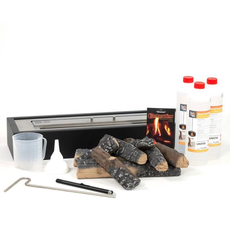Etanolkamin paket etanolbrännare - 65 cm ScandiFlames | Etanolkamin-shop.se | Insats i existerande kamin
