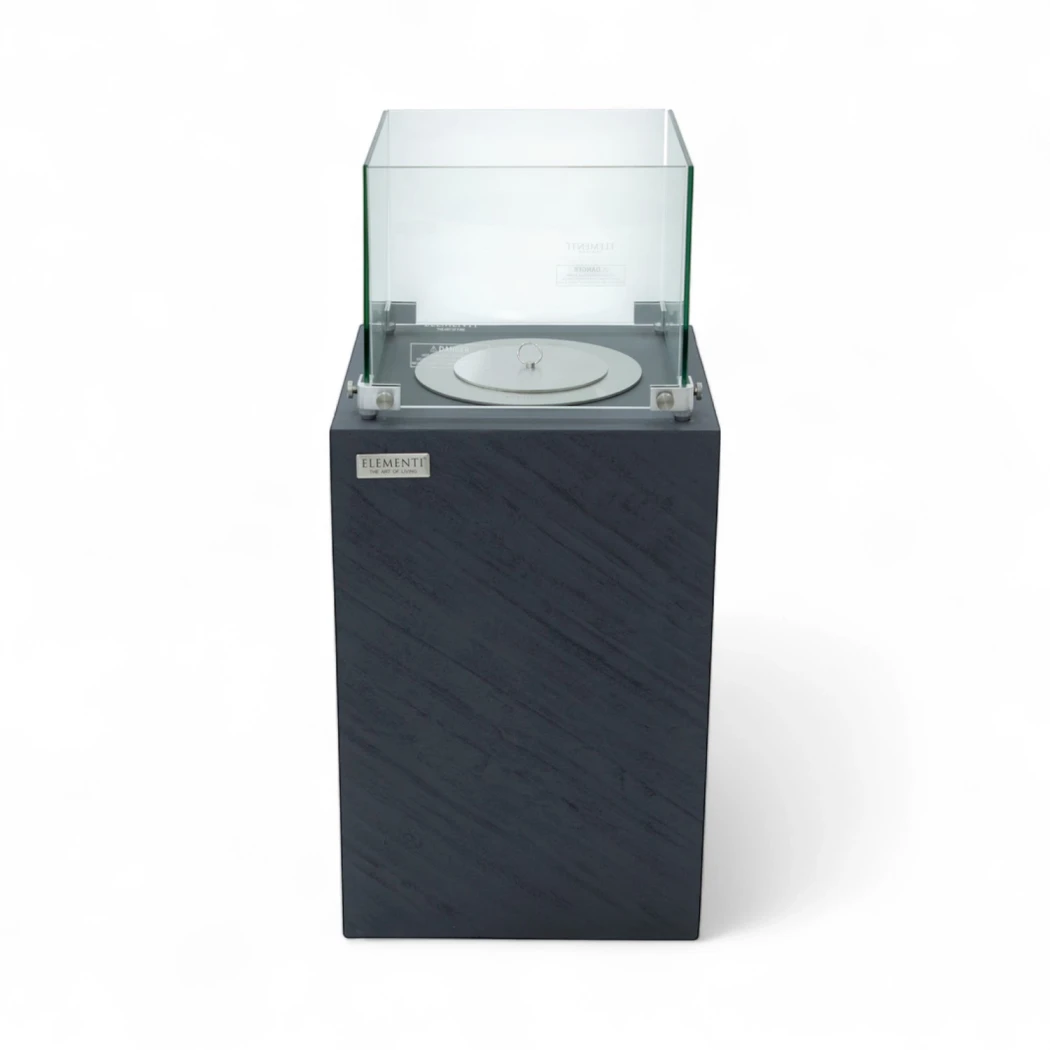 ZERMATT Bioetanol Eldkolonn - Skiffer Svart