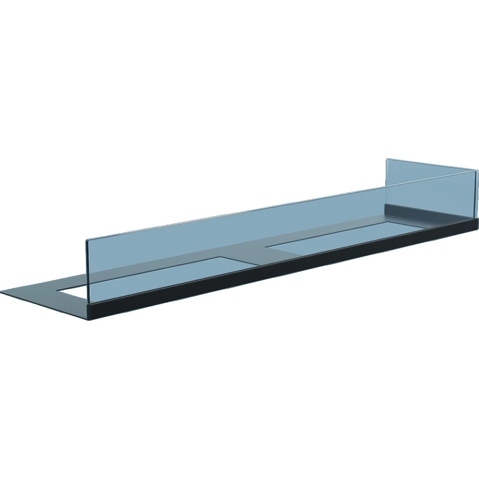Glas för hörnkaminer - 90 cm vänster  | Etanolkamin-shop.se | Tillbehör för etanolkaminer