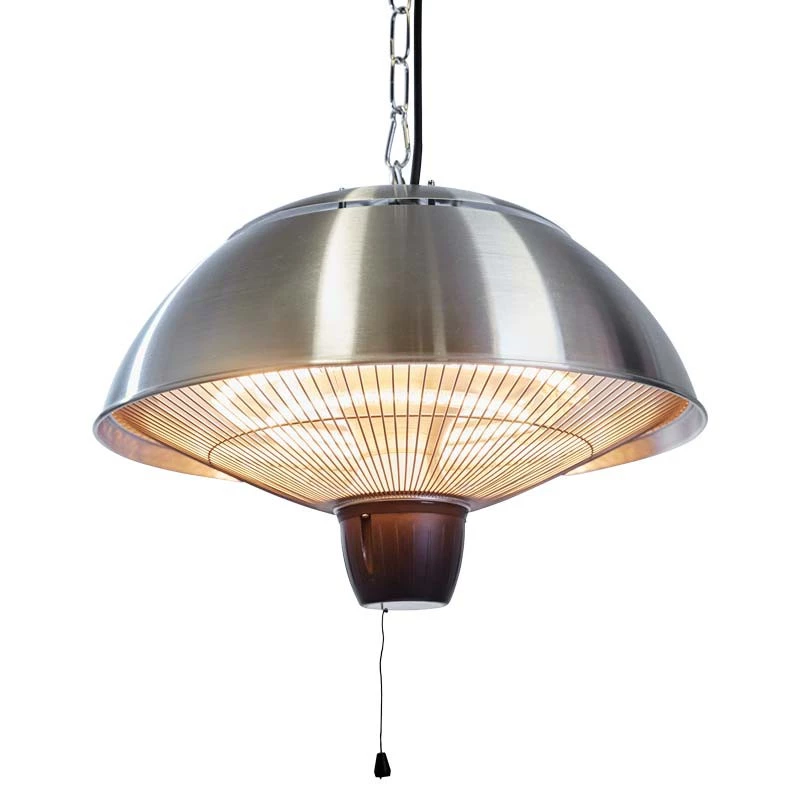 Terrassvärmare, hängande 600/1500 W, Ø42 cm Hortus | Etanolkamin-shop.se | Hängande elektrisk terrassvärmare
