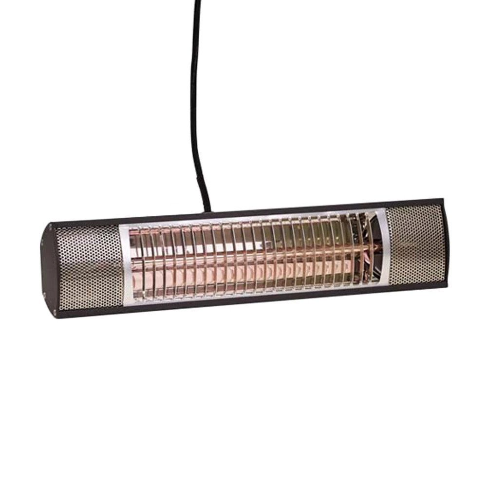 Terrassvärmare vägg 1500 W 51 cm, antracitgrå Hortus  | Etanolkamin-shop.se | Väggmonterad elektrisk terrassvärmare