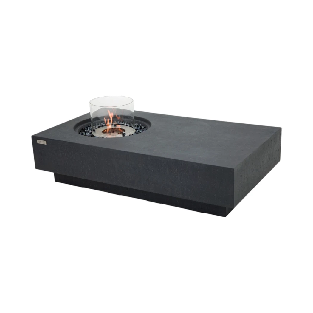 Metropolis Bioethanol Eldbord - Skiffer Svart