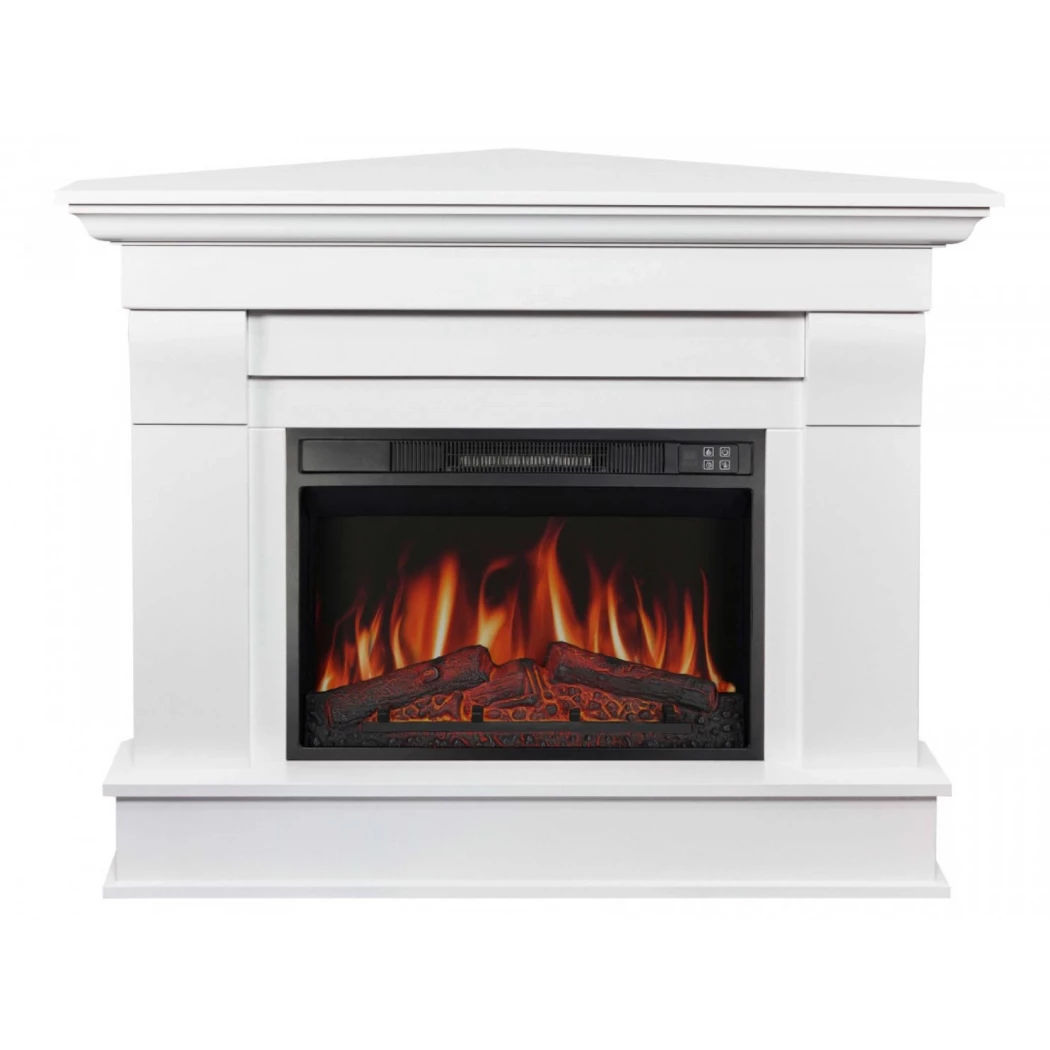 Albion Corner AF23S - Vit ArtiFlame  | Etanolkamin-shop.se | Fristående hörn elektrisk kamin , Fristående elkamin