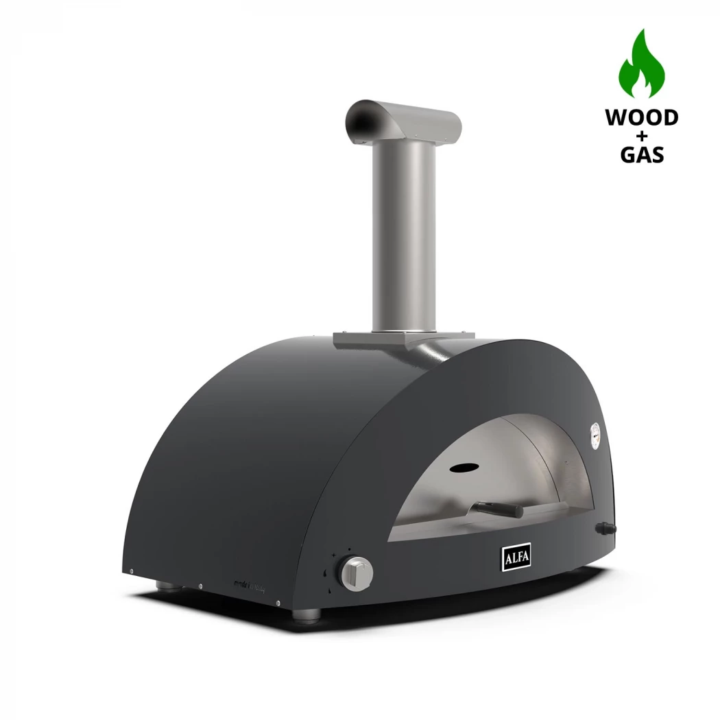 Moderno 3 Pizze Grå - Hybriddriven Pizzaugn