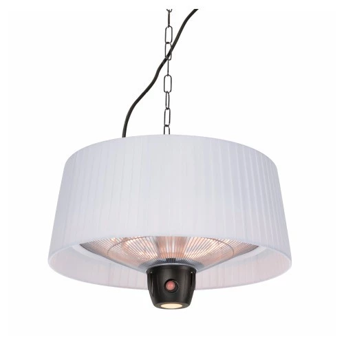 Artix hängande vit 1500 watts terrassvärmare  | Etanolkamin-shop.se | Hängande elektrisk terrassvärmare