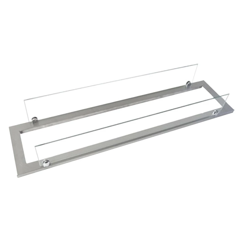 Stålram med glas 100 cm Superior brännare | Etanolkamin-shop.se | Byggmaterial för bioetanoleldstad