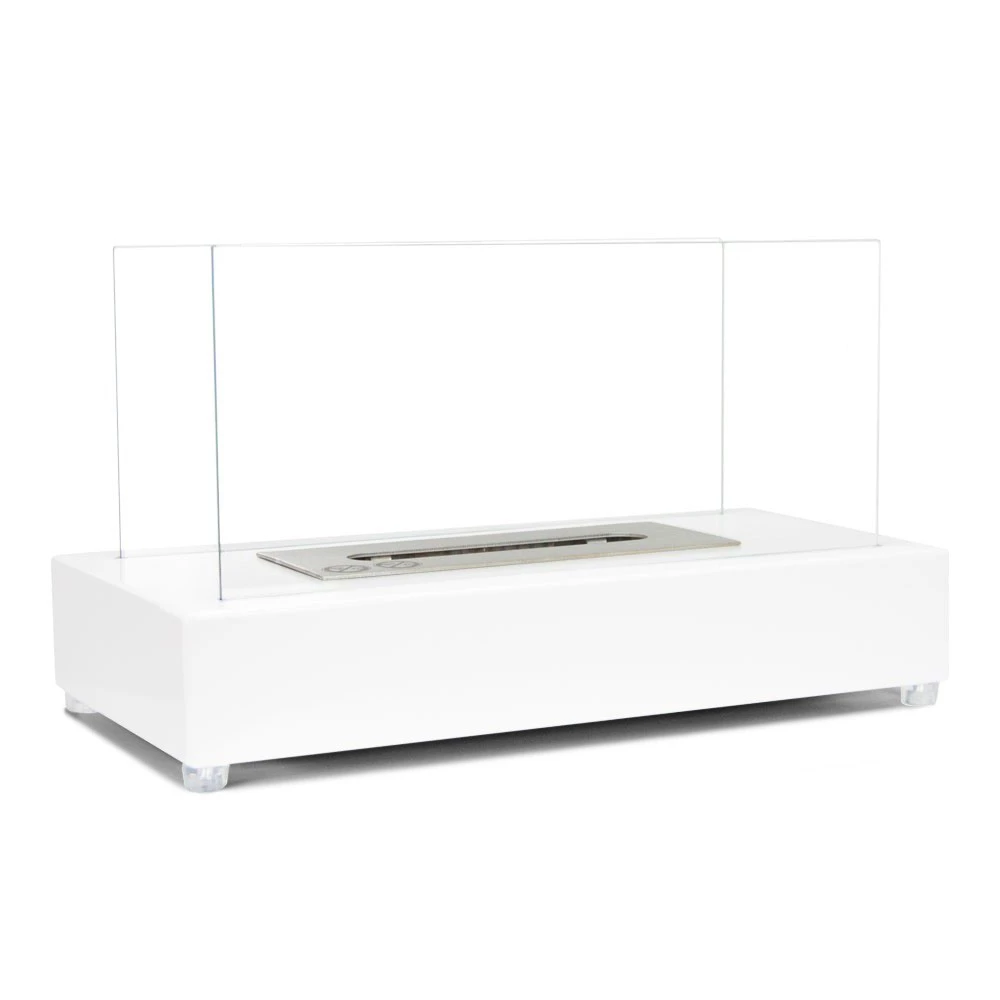 Lambeth - Liten etanolkamin till bord i vitt