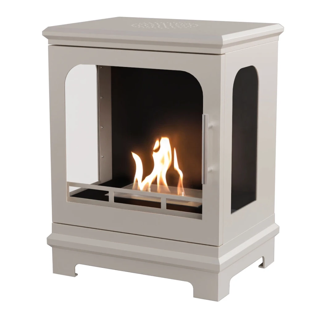 ScandiFlames Honolulu Oyster White – Fristående Bioetanolkamin – 5 timmars brinntid – 1,6 kW värmeeffekt