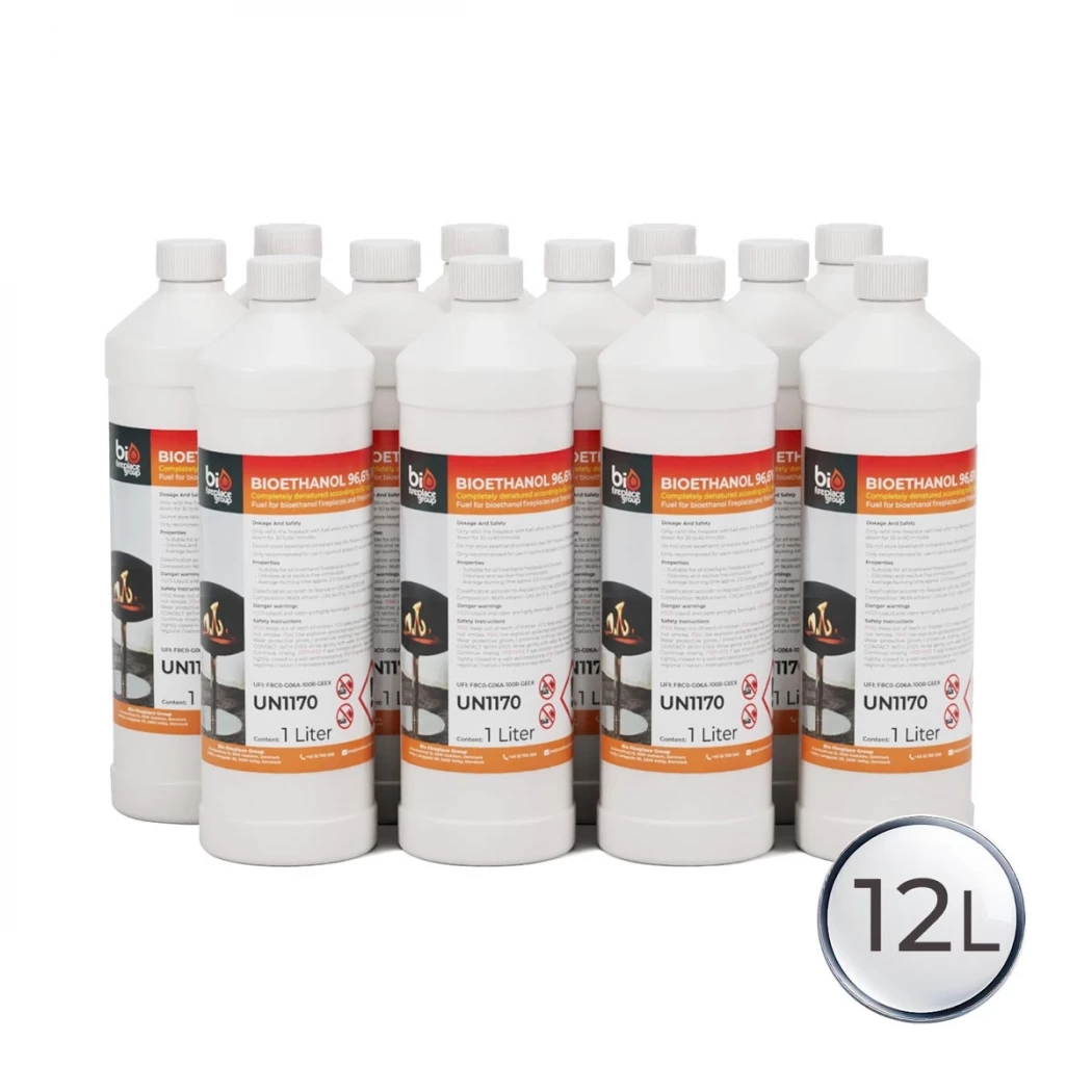 Bioetanol - 12x1 liter | Etanolkamin-shop.se | Bioetanol