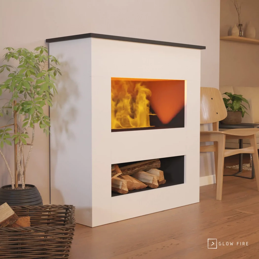 Brecht Opti-myst kamin - Vit