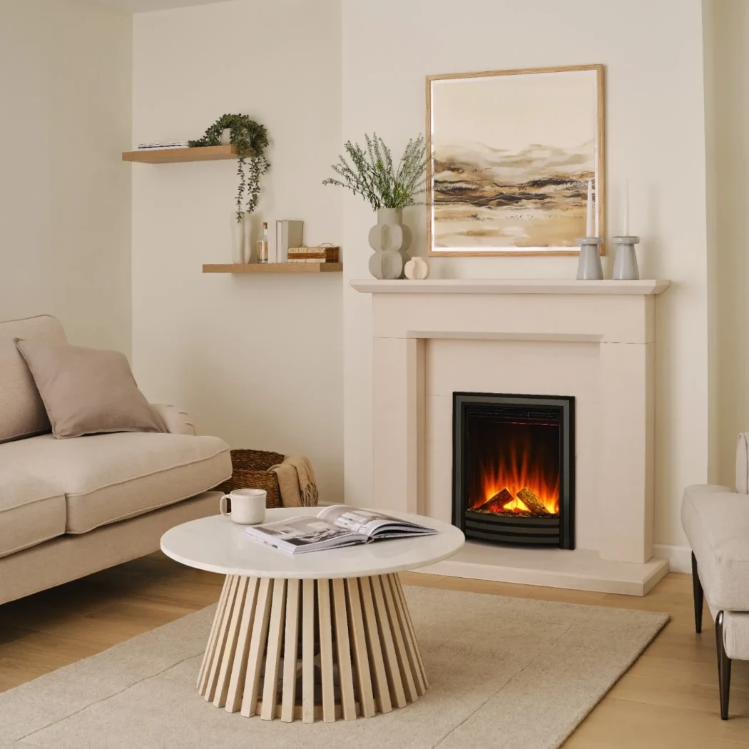 Sway Classic – Svart British Fires  | Etanolkamin-shop.se | 1-sidig inbyggd elkamin
