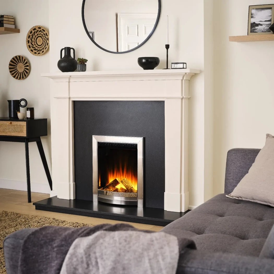 Sway Elegance – Borstad krom  | Etanolkamin-shop.se |