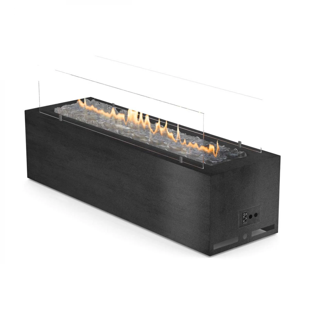 Galio Svart - automatisk Planika Fires | Etanolkamin-shop.se | Fristående utomhus gaskamin