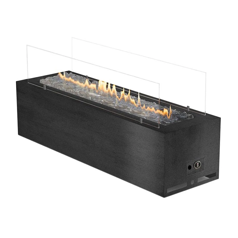 Galio Black Planika Fires  | Etanolkamin-shop.se | Fristående utomhus gaskamin