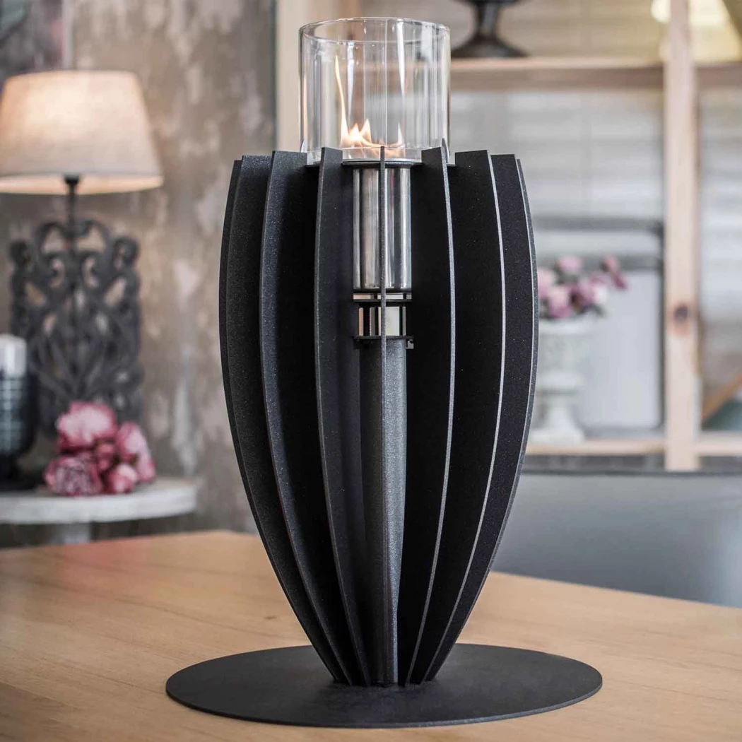Tuli Bordskamin – Svart GlammFire  | Etanolkamin-shop.se | Bordskamin