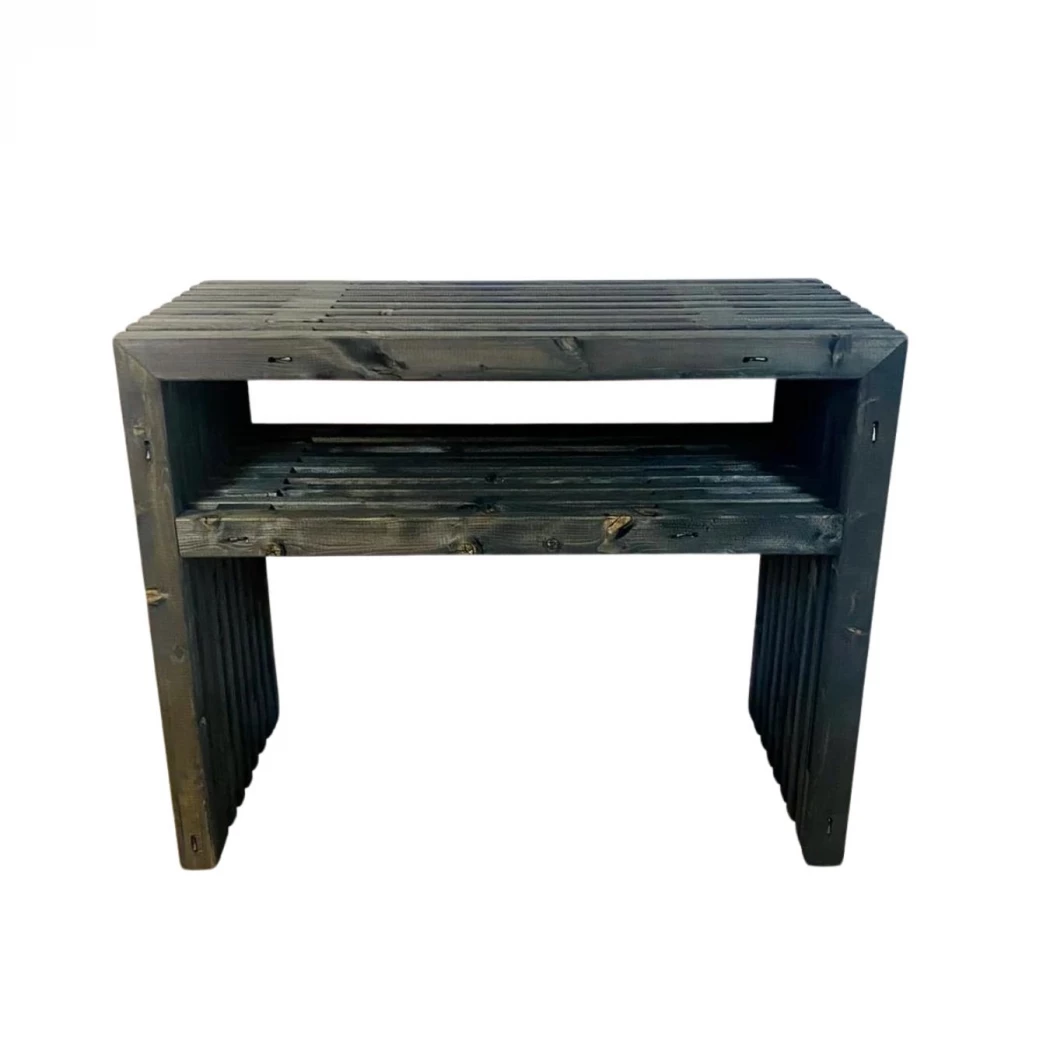 Grillbord av svarta plankor - 120 cm Kabeltromlen  | Etanolkamin-shop.se | Grillbord , Utomhus bord