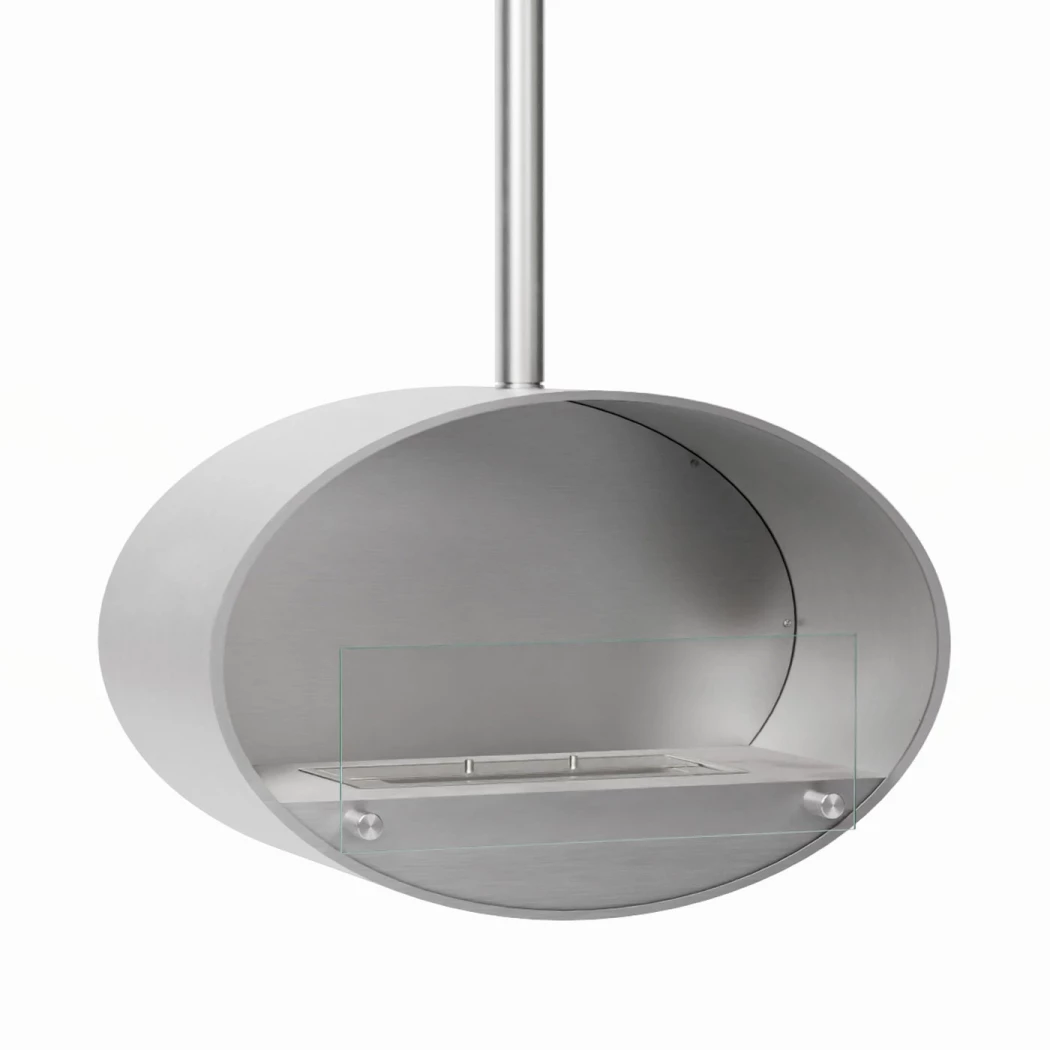 Halifax Stål - 60 cm ScandiFlames | Etanolkamin-shop.se | Takhängd etanolkamin