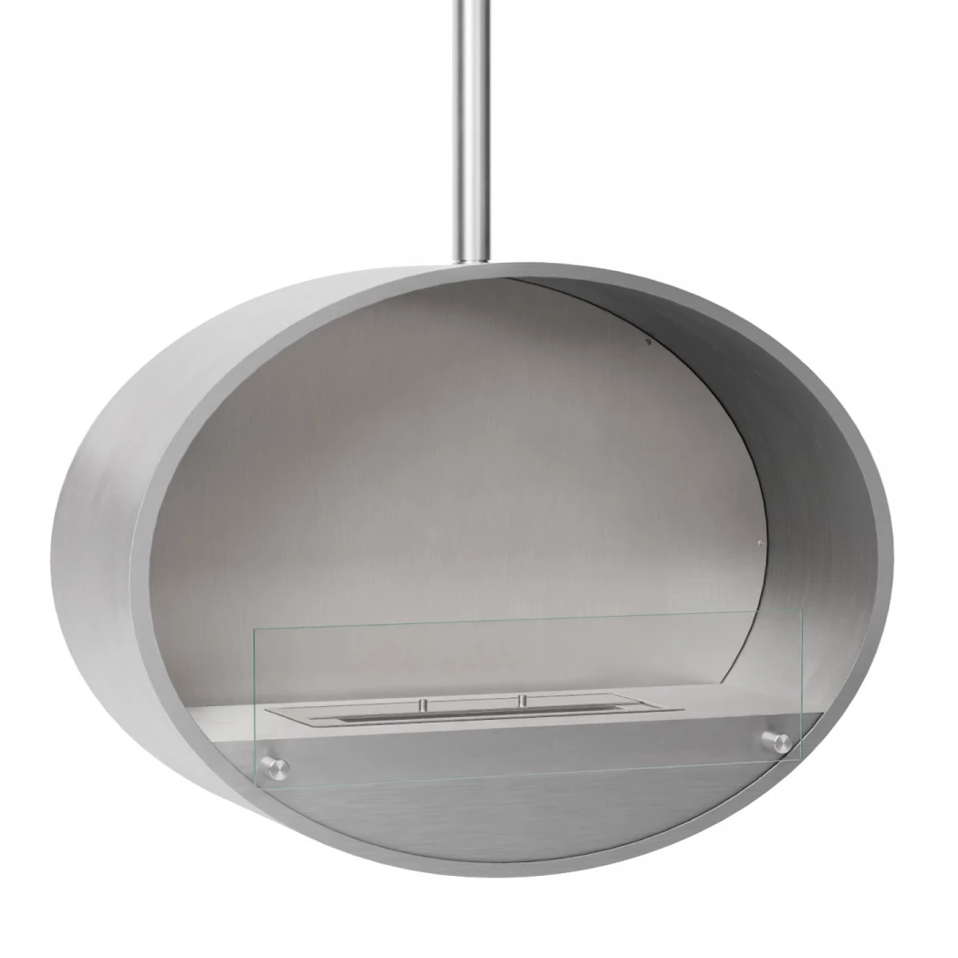 Halifax Stål - 80 cm ScandiFlames | Etanolkamin-shop.se | Takhängd etanolkamin