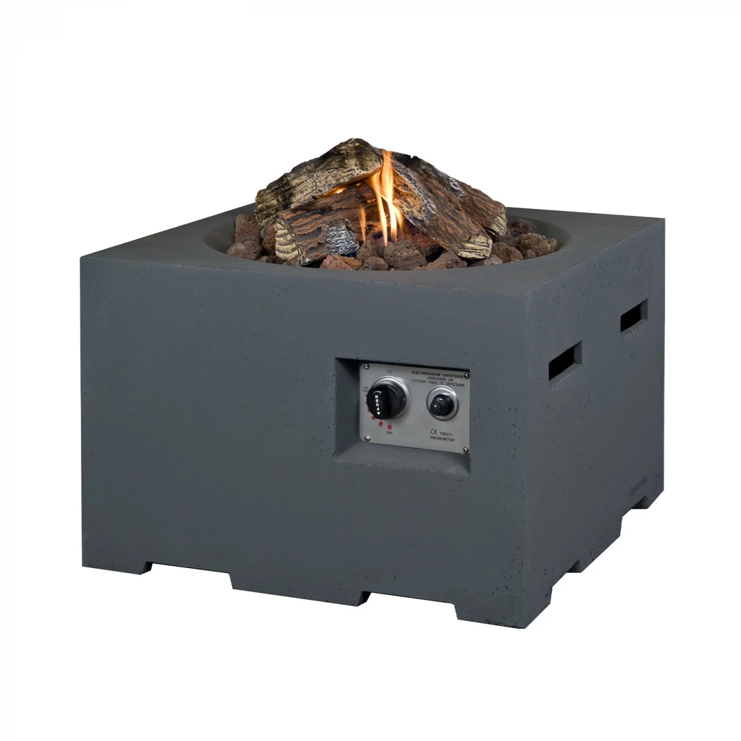 Cocoon litet fyrkantigt eldbord - antracit