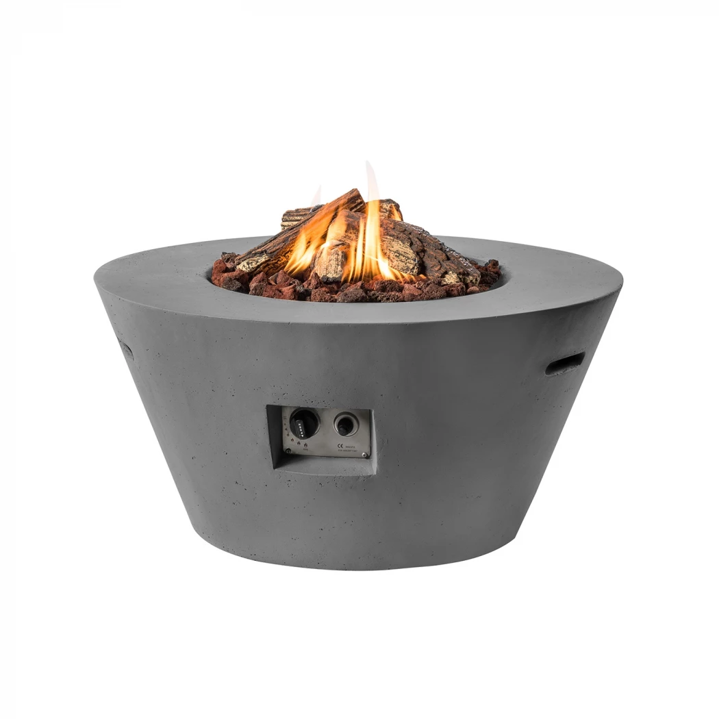 Bowl eldbord med gasolbrännare - antracit Happy Cocooning  | Etanolkamin-shop.se | Eldbord med gasbrännare