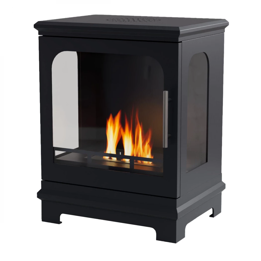 ScandiFlames Honolulu Black - Fristående Bioetanol Kamin - 5 timmars brinntid - 1,6 kW värmeeffekt