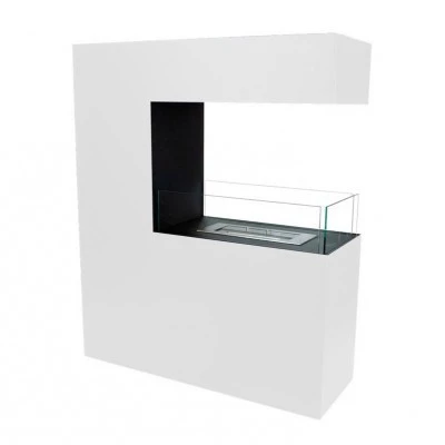 Hög etanolkamin som rumsavdelare- Vit