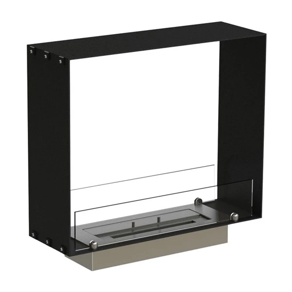 Foco Two 600 Slim - Foco By Bio Fireplace Group - Etanolkamin inbyggd - Etanolkamin i stål - Tvåsidig eld