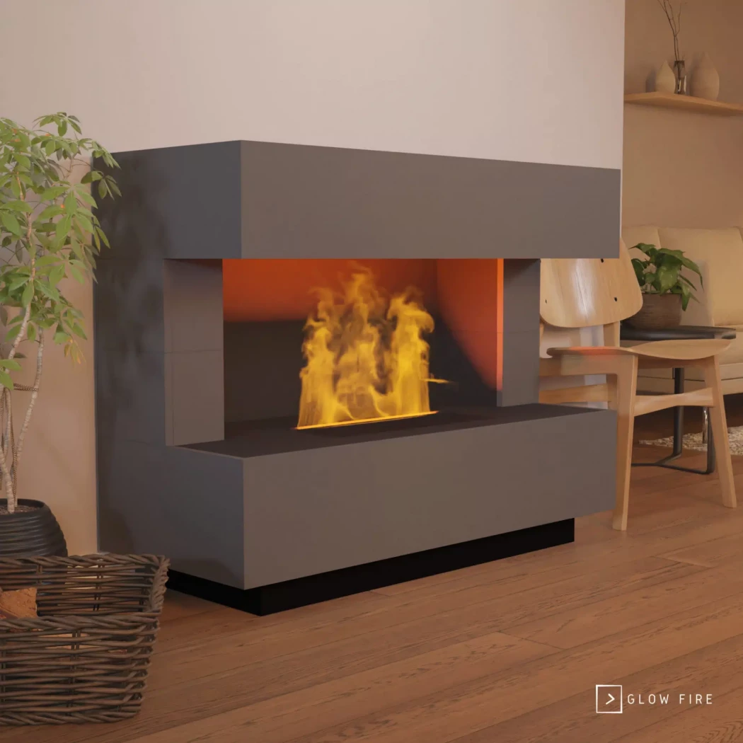 Kant Opti-myst kamin - Grå