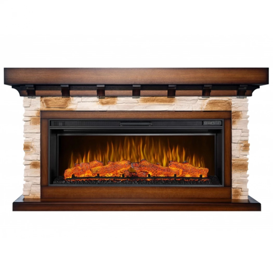 Artiflame - Ludwig AF42 - Antik ek - Elkamin -
