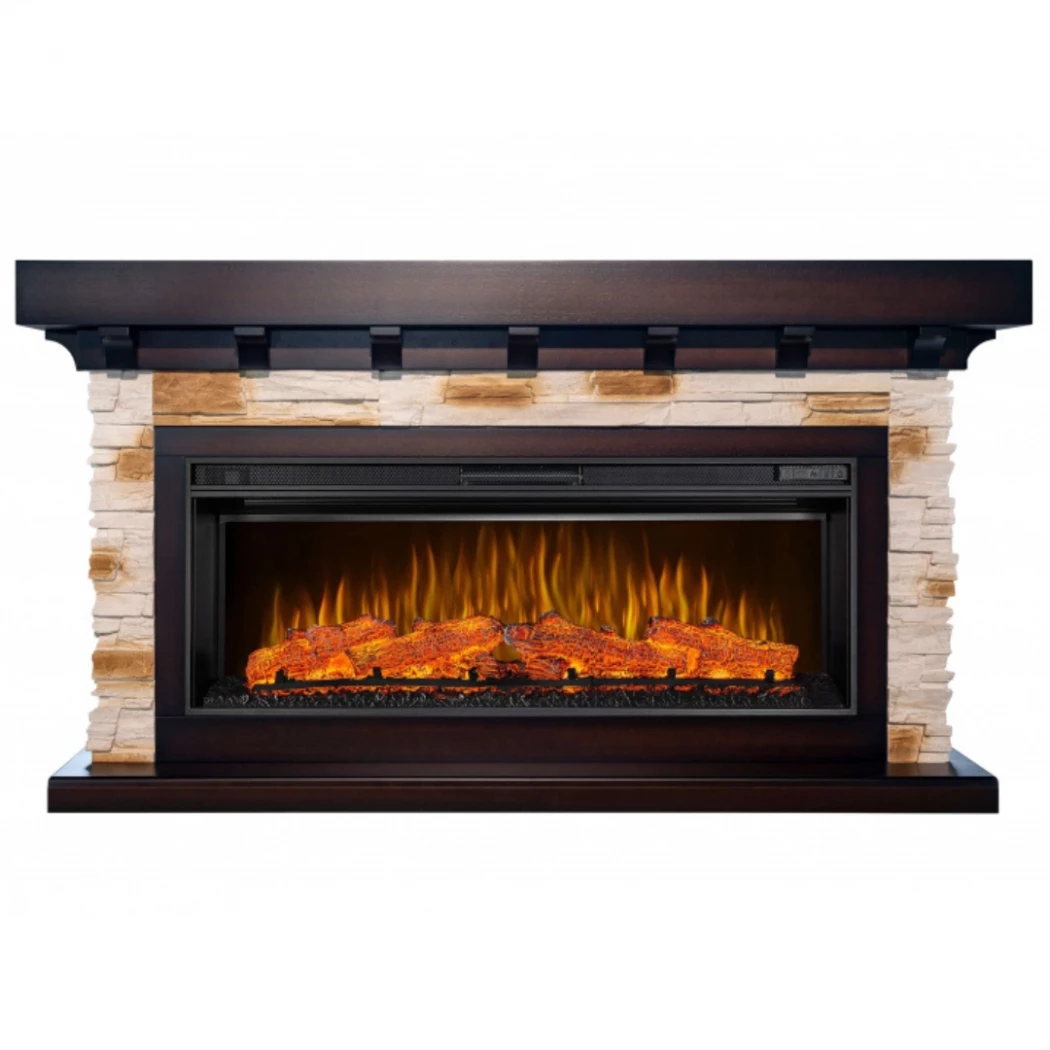 Artiflame | Ludwig AF42 | Mahogny brun Antik | Elkamin