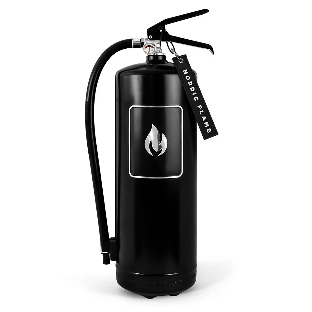 Svart Brandsläckare 6 kg - Klassisk Nordic Flame  | Etanolkamin-shop.se | Tillbehör för etanolkaminer