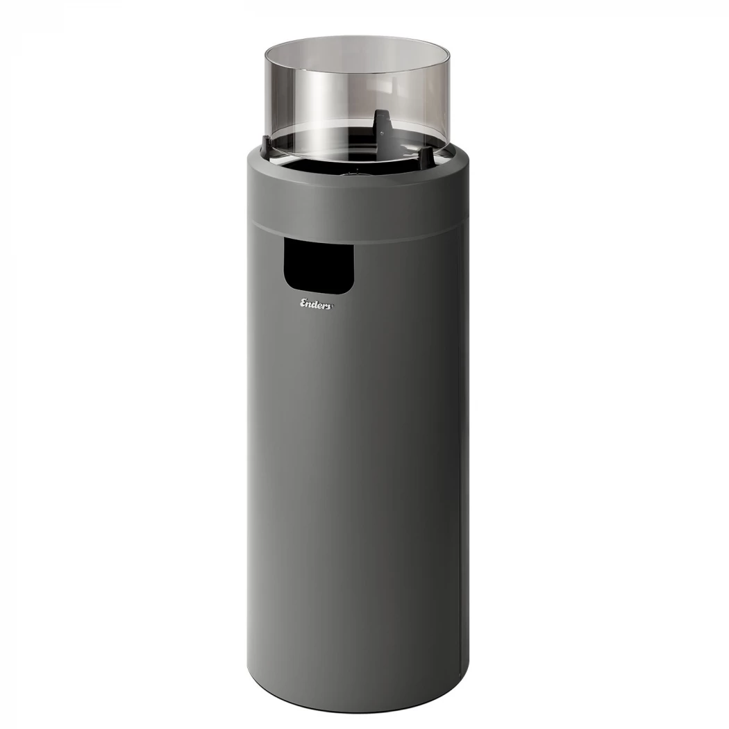 Nova LED Large - grå | Etanolkamin-shop.se | Fristående utomhus gaskamin