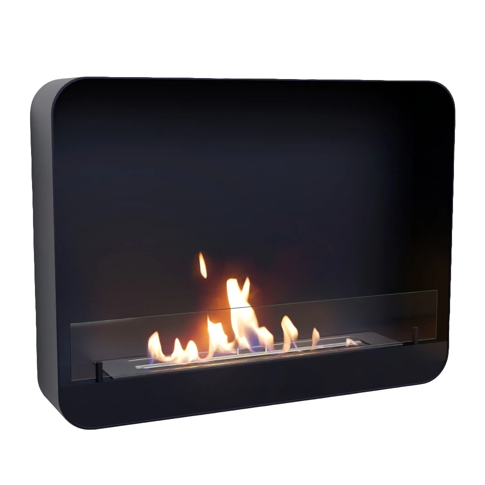 Ohio 80 - Svart ScandiFlames | Etanolkamin-shop.se | Vägghängd etanolkamin