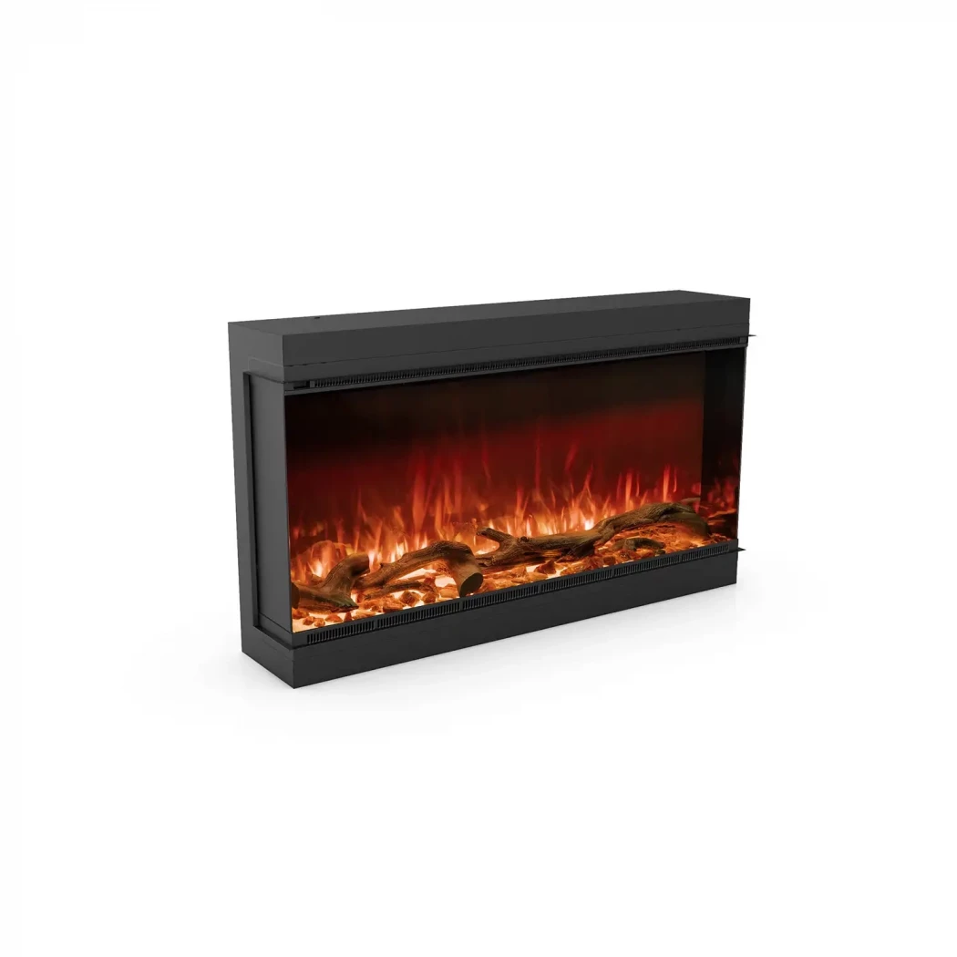 Astro 1200 Planika Fires  | Etanolkamin-shop.se | Vägghängd elektrisk kamin , 3-sidig inbyggd elkamin