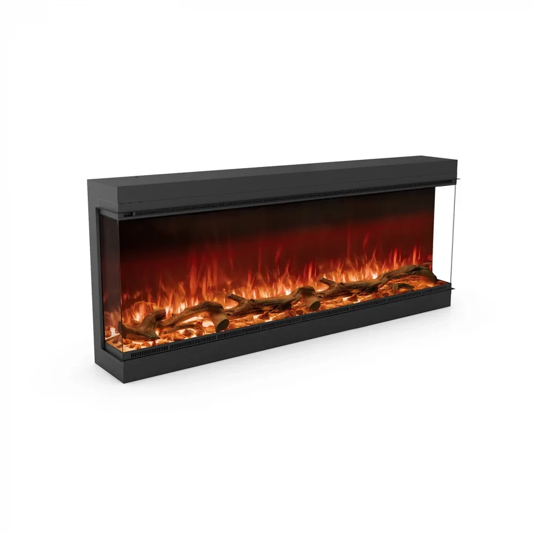 Astro 1500 Planika Fires  | Etanolkamin-shop.se | Vägghängd elektrisk kamin , 3-sidig inbyggd elkamin
