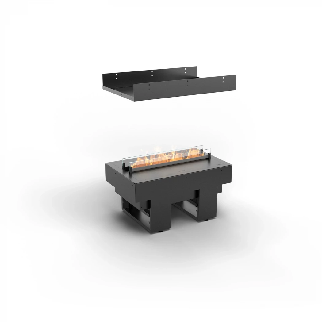 Cool Flame 500 Island Planika Fires  | Etanolkamin-shop.se | 4-sidig Opti-Myst inbyggd kamin