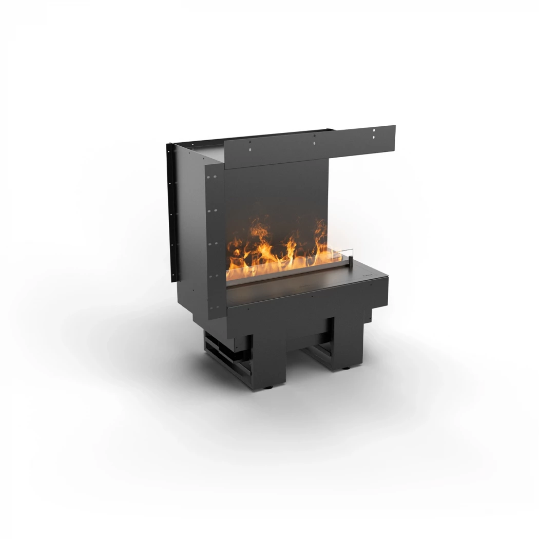 Cool Flame 500 Right Corner Planika Fires  | Etanolkamin-shop.se | Hörn inbyggd Opti-myst-kamin