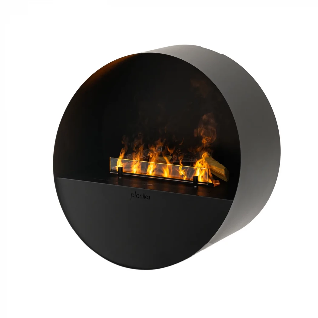 Misty hybridkamin på vattenånga Planika Fires  | Etanolkamin-shop.se | Fristående Opti-myst eldstad , Vägghängd opti-myst eldstad