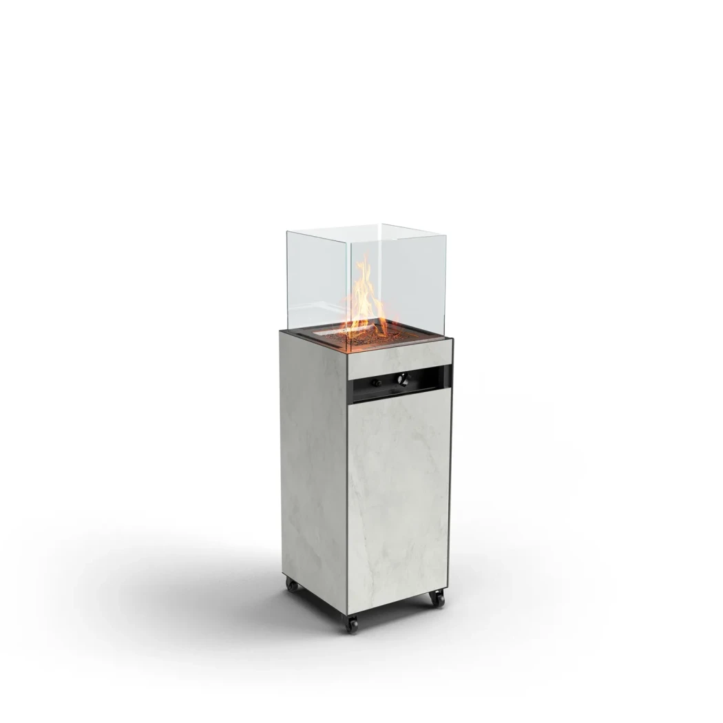 OIA - Grå Kreta - Utomhus Gasolkamin Planika Fires | Etanolkamin-shop.se |