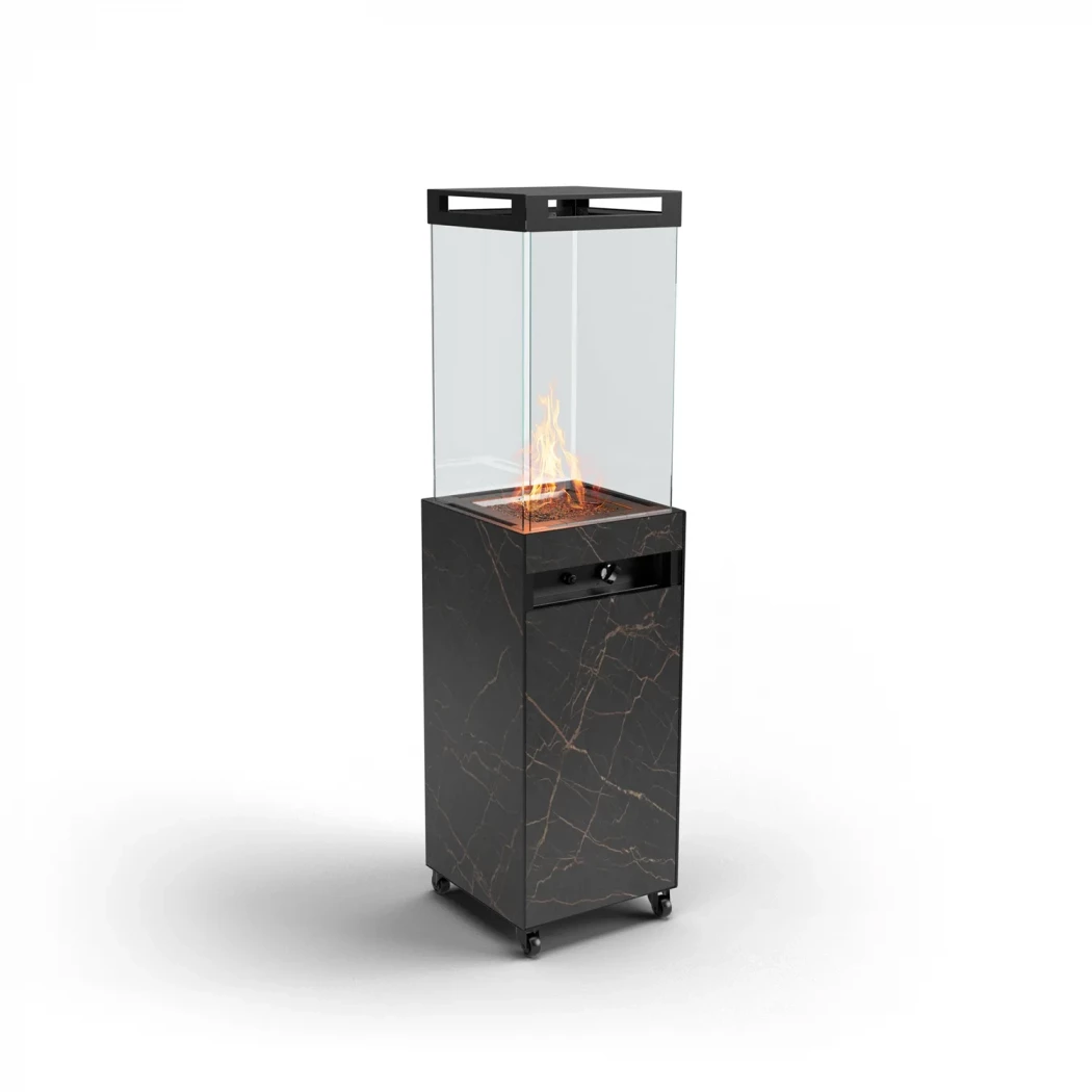ZOIA - Svart - Utomhus Terrassvärmare Planika Fires | Etanolkamin-shop.se |