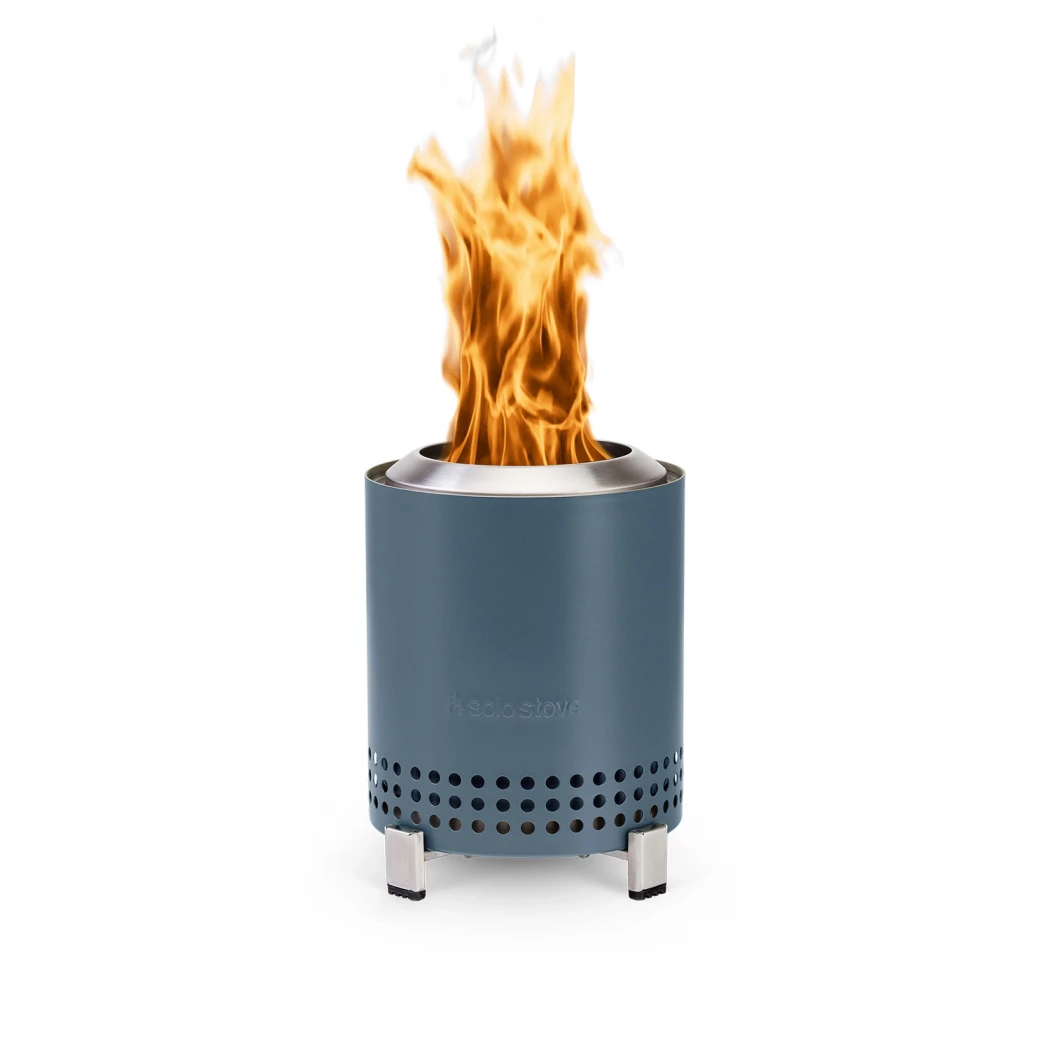 Mesa Bordskamin - Water Solo Stove - Utomhuskamin i Keramisk Blå Liten Design Rostfritt Stål Rökfri
