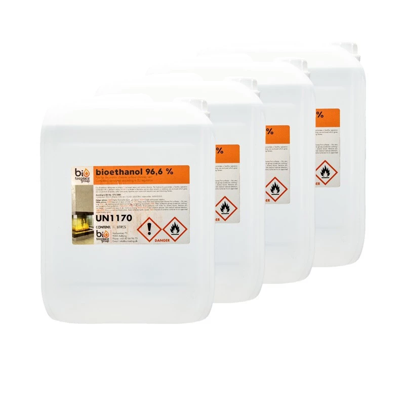 Bioetanol - 600 liter - Dunkar - Bulk - 10 liter per dunk -