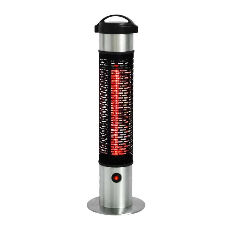 Terrassvärmare under bord 1200 W, silver Hortus | Etanolkamin-shop.se | Fristående elektrisk terrassvärmare