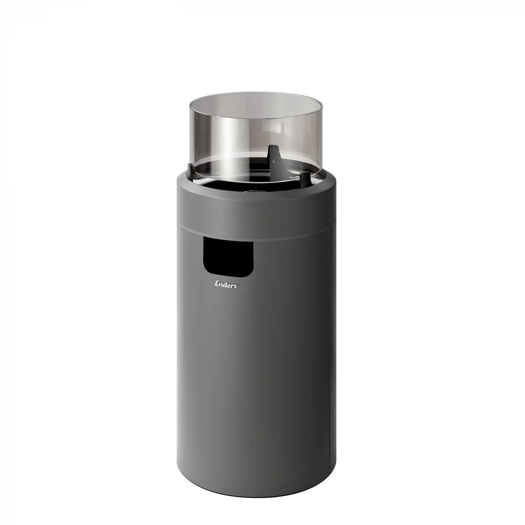Nova LED Medium - grå | Etanolkamin-shop.se | Fristående utomhus gaskamin