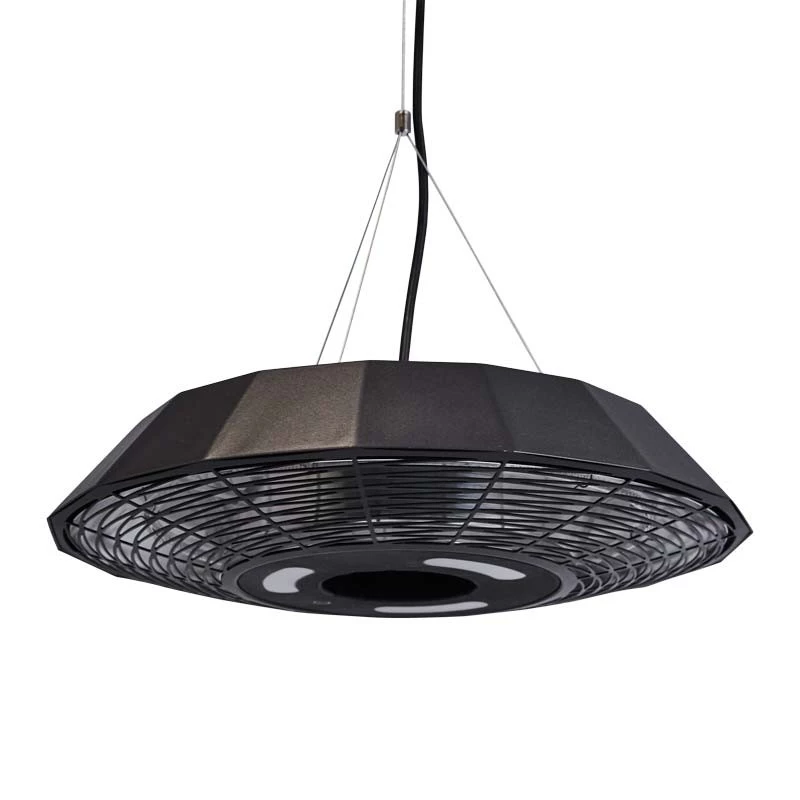 Terrassvärmare hängande UFO 2000 W Ø45 cm Hortus | Etanolkamin-shop.se | Hängande elektrisk terrassvärmare