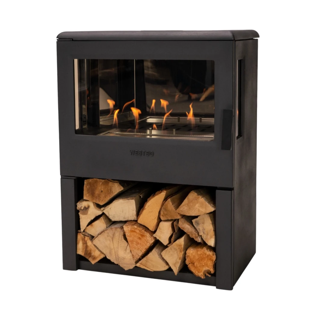 Nobel 75 - Fristående bioetanolkamin i gjutjärn