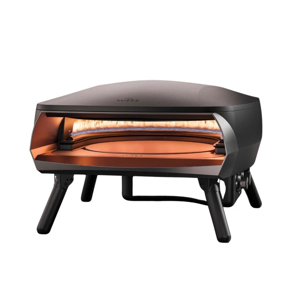 Roterande pizzaugn från Witt - Etna Rotate svart pizzaugn - dansk design