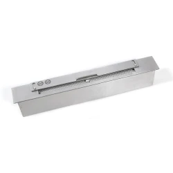 Slimline brännare i stål 60 cm