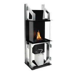 Planika Rock Core fristående automatisk BEV-kamin utan sidopaneler
